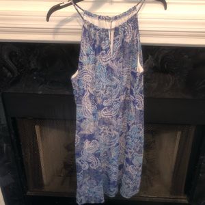 Sweet storm blue and white dress